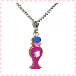 Perfume Bottle Cookie Necklace